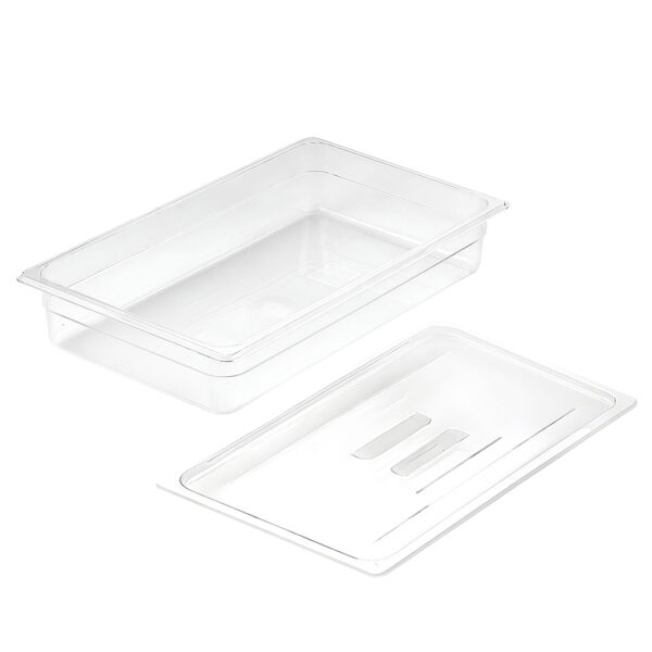 SOGA 100mm Clear Gastronorm GN Pan 1/1 Food Tray Storage with Lid, Home & Living, Kitchen & Dining, Bakeware, Baking Trays, ,  - AU DEPOT 1