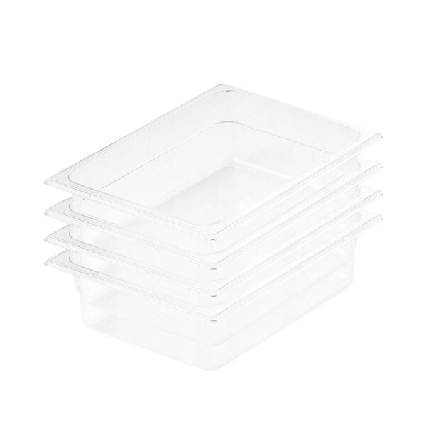 SOGA 100mm Clear Gastronorm GN Pan 1/2 Food Tray Storage Bundle of 4, Home & Living, Kitchen & Dining, Bakeware, Baking Trays, ,  - AU DEPOT 1