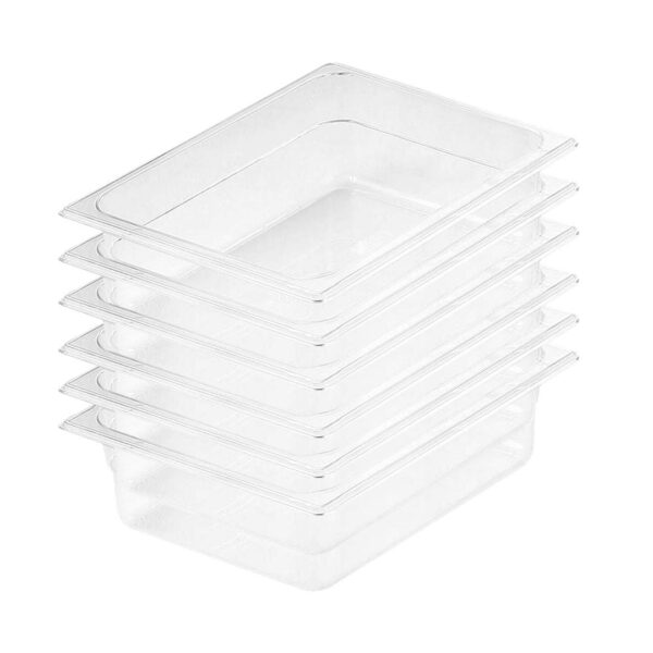 SOGA 100mm Clear Gastronorm GN Pan 1/2 Food Tray Storage Bundle of 6, Home & Living, Kitchen & Dining, Bakeware, Baking Trays, ,  - AU DEPOT 1