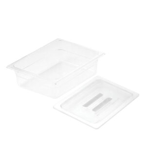 SOGA 100mm Clear Gastronorm GN Pan 1/2 Food Tray Storage with Lid, Home & Living, Kitchen & Dining, Bakeware, Baking Trays, ,  - AU DEPOT 1