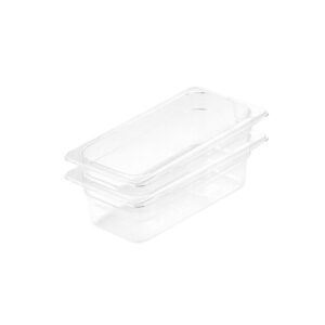 SOGA 100mm Clear Gastronorm GN Pan 13 Food Tray Storage Bundle of 2 Baking Trays VICPans1422X2 AU DEPOT Baking Trays - AU DEPOT