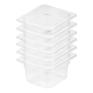 SOGA 100mm Clear Gastronorm GN Pan 1/6 Food Tray Storage Bundle of 6, Home & Living, Kitchen & Dining, Bakeware, Baking Trays, ,  - AU DEPOT 1