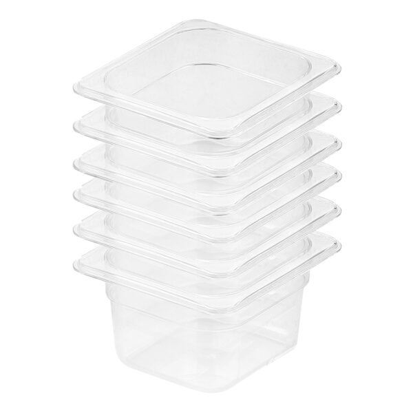 SOGA 100mm Clear Gastronorm GN Pan 1/6 Food Tray Storage Bundle of 6, Home & Living, Kitchen & Dining, Bakeware, Baking Trays, ,  - AU DEPOT 1