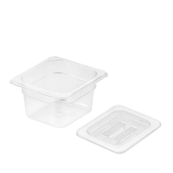 SOGA 100mm Clear Gastronorm GN Pan 1/6 Food Tray Storage with Lid, Home & Living, Kitchen & Dining, Bakeware, Baking Trays, ,  - AU DEPOT 1