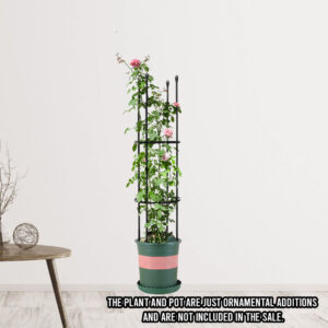 SOGA 103cm 4-Bar Plant Frame Stand Trellis Vegetable Flower Herbs Outdoor Vine Support Garden Rack with Rings, Garden, Tools & Hardware, Gardening & Lawn Care, Garden Decor, ,  - AU DEPOT 2