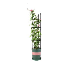 SOGA 103cm 4 Bar Plant Frame Stand Trellis Vegetable Flower Herbs Outdoor Vine Support Garden Rack with Rings Garden Decor PlantTube103 AU DEPOT Garden Decor - AU DEPOT