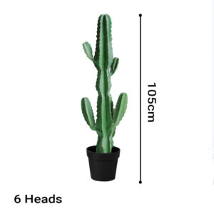 SOGA 105cm Green Artificial Indoor Cactus Tree Fake Plant Simulation Decorative 6 Heads, Home & Living, Home Decor, Artificial Plants, , ,  - AU DEPOT 2