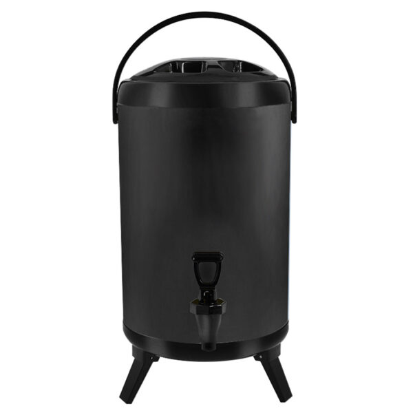 SOGA 10L Stainless Steel Insulated Milk Tea Barrel Hot and Cold Beverage Dispenser Container with Faucet Black, Home & Living, Kitchen & Dining, Barware, Spirit Dispensers, ,  - AU DEPOT 1