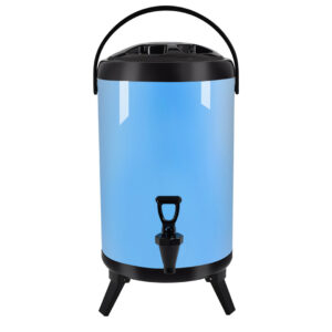 SOGA 10L Stainless Steel Insulated Milk Tea Barrel Hot and Cold Beverage Dispenser Container with Faucet Blue Spirit Dispensers VICDispenser10LBLU AU DEPOT Spirit Dispensers - AU DEPOT