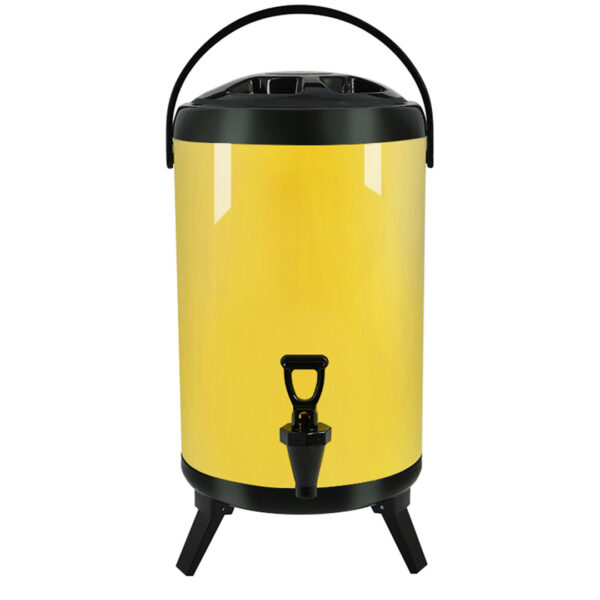 SOGA 10L Stainless Steel Insulated Milk Tea Barrel Hot and Cold Beverage Dispenser Container with Faucet Yellow, Home & Living, Kitchen & Dining, Barware, Spirit Dispensers, ,  - AU DEPOT 1