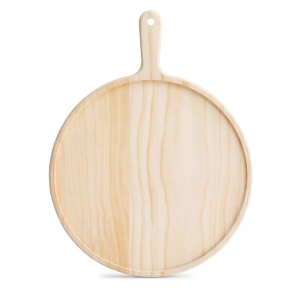 SOGA 11 inch Round Premium Wooden Pine Food Serving Tray Charcuterie Board Paddle Home Decor, Kitchenware, Table Top, Servingware, Servingware Platter, ,  - AU DEPOT 1