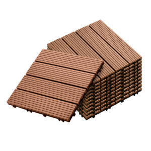 SOGA 11 pcs Red Brown DIY Wooden Composite Decking Tiles Garden Outdoor Backyard Flooring Home Decor Deck7003 AU DEPOT - AU DEPOT