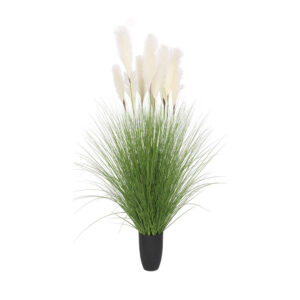 SOGA 110cm Artificial Indoor Potted Reed Bulrush Grass Tree Fake Plant Simulation Decorative, Home & Living, Home Decor, Artificial Plants, , ,  - AU DEPOT 1