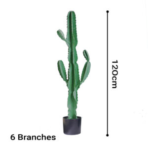 SOGA 120cm Green Artificial Indoor Cactus Tree Fake Plant Simulation Decorative 6 Heads, Home & Living, Home Decor, Artificial Plants, , ,  - AU DEPOT 2