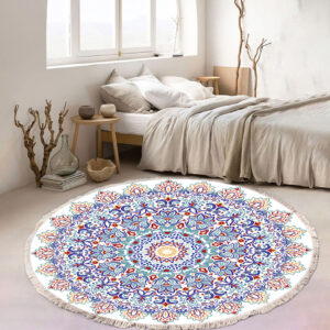 SOGA 120cm Mandala Area Rug for Living Room Lounge, Bedroom, Anti-slip Doormat, Home Decor, Home & Living, Home Decor, Rugs, Shaggy Rugs, ,  - AU DEPOT 2