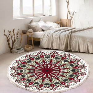 SOGA 120cm Mandala Modern Ethnic Tassel Print Anti-slip Doormat, Home Decor, Home & Living, Home Decor, Rugs, Shaggy Rugs, ,  - AU DEPOT 2