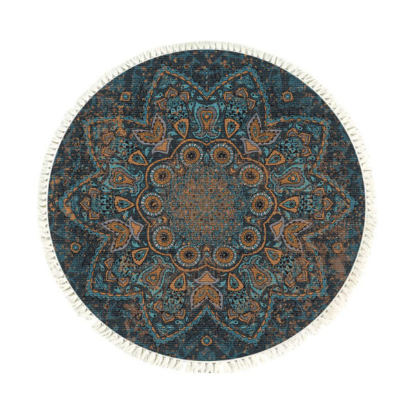 SOGA 120cm Mandala Pattern Circle Area Rugs for Living Room Lounge, Anti-slip Doormat, Home Decor, Home & Living, Home Decor, Rugs, Shaggy Rugs, ,  - AU DEPOT 1