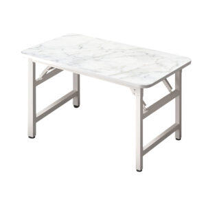 SOGA 120x60 White Foldable Computer Study Table Easy Assembly Desk No Chair, Furniture, Living Room Furniture, Tables, , ,  - AU DEPOT 1