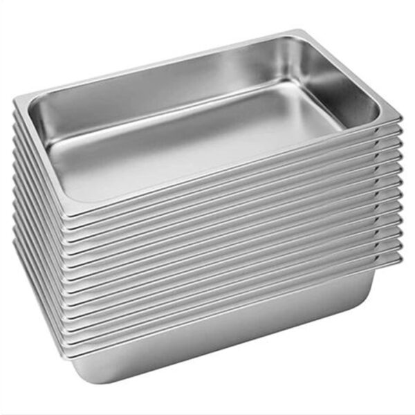 SOGA 12X Gastronorm GN Pan Full Size 1/1 GN Pan 10cm Deep Stainless Steel Tray, Home & Living, Kitchen & Dining, Bakeware, Baking Trays, ,  - AU DEPOT 1