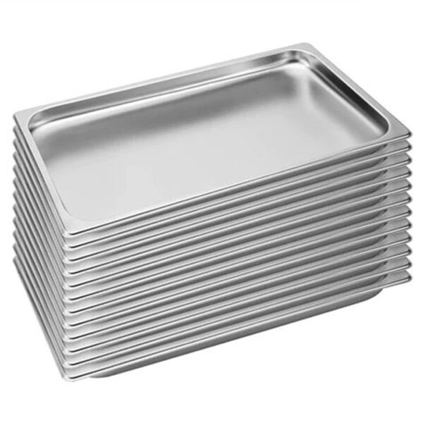 SOGA 12X Gastronorm GN Pan Full Size 1/1 GN Pan 2cm Deep Stainless Steel Tray, Home & Living, Kitchen & Dining, Bakeware, Baking Trays, ,  - AU DEPOT 1