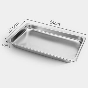 SOGA 12X Gastronorm GN Pan Full Size 1/1 GN Pan 4cm Deep Stainless Steel Tray, Home & Living, Kitchen & Dining, Bakeware, Baking Trays, ,  - AU DEPOT 2