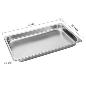 SOGA 12X Gastronorm GN Pan Full Size 1/1 GN Pan 6.5cm Deep Stainless Steel Tray, Home & Living, Kitchen & Dining, Bakeware, Baking Trays, ,  - AU DEPOT 2