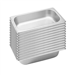 SOGA 12X Gastronorm GN Pan Full Size 1/3 GN Pan 6.5 cm Deep Stainless Steel Tray, Home & Living, Kitchen & Dining, Bakeware, Baking Trays, ,  - AU DEPOT 1