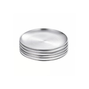 SOGA 14cm Premium Silver Grilling Plate Durable Heat Resistant Perfect for BBQs and Outdoor Cooking Kitchen Essential saucepans VICPlate51 AU DEPOT saucepans - AU DEPOT