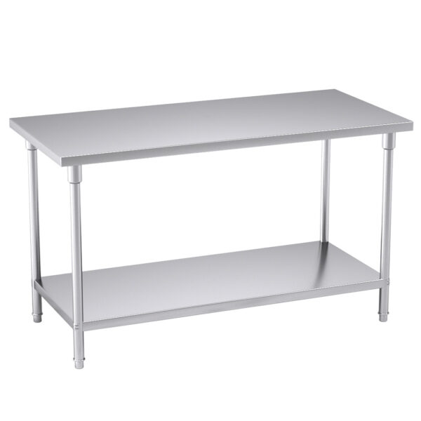 SOGA 150*70*85cm Commercial Catering Kitchen Stainless Steel Prep Work Bench, furniture, kitchen & dining room furniture, buffets, sideboards & kitchen islands, , ,  - AU DEPOT 1