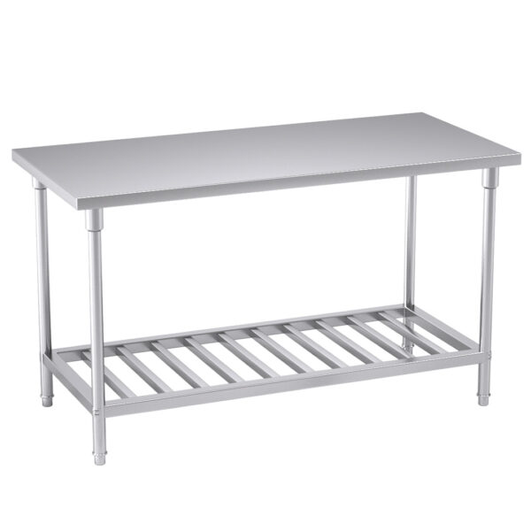 SOGA 150*70*85cm Commercial Catering Kitchen Stainless Steel Prep Work Bench, furniture, kitchen & dining room furniture, buffets, sideboards & kitchen islands, , ,  - AU DEPOT 1