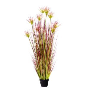 SOGA 150cm Purple Red Artificial Indoor Potted Papyrus Plant Tree Fake Simulation Decorative APlantFH60339 AU DEPOT - AU DEPOT