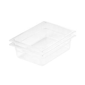 SOGA 150mm Clear Gastronorm GN Pan 12 Food Tray Storage Bundle of 2 Baking Trays VICPans1417X2 AU DEPOT Baking Trays - AU DEPOT