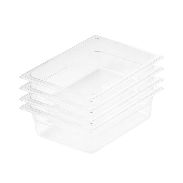 SOGA 150mm Clear Gastronorm GN Pan 1/2 Food Tray Storage Bundle of 4, Home & Living, Kitchen & Dining, Bakeware, Baking Trays, ,  - AU DEPOT 1