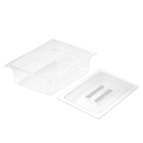 SOGA 150mm Clear Gastronorm GN Pan 1/2 Food Tray Storage with Lid, SOGA 150mm Clear Gastronorm GN Pan 1, 2 Food Tray Storage Bundle of 6 with Lid, , , ,  - AU DEPOT 1