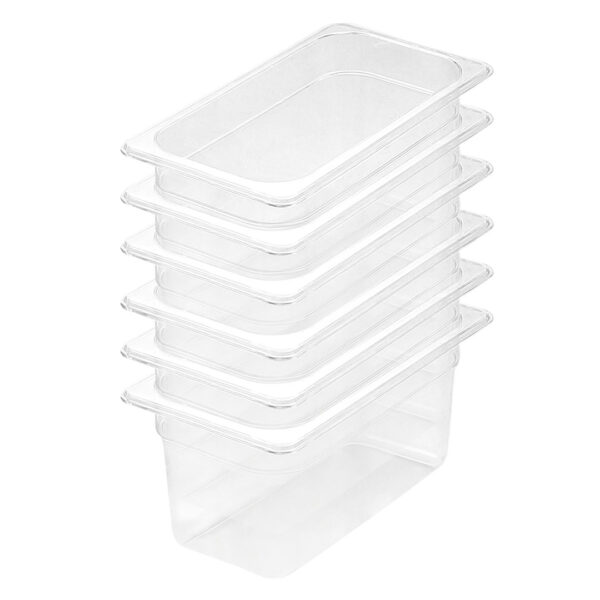 SOGA 150mm Clear Gastronorm GN Pan 1/3 Food Tray Storage Bundle of 6, Home & Living, Kitchen & Dining, Bakeware, Baking Trays, ,  - AU DEPOT 1