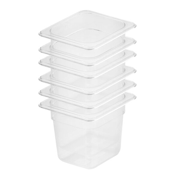 SOGA 150mm Clear Gastronorm GN Pan 1/6 Food Tray Storage Bundle of 6, Home & Living, Kitchen & Dining, Bakeware, Baking Trays, ,  - AU DEPOT 1