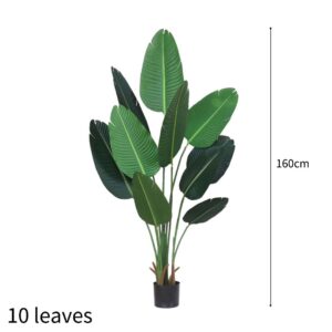 SOGA 160cm Artificial Green Indoor Traveler Banana Fake Decoration Tree Flower Pot Plant, Home & Living, Home Decor, Artificial Plants, , ,  - AU DEPOT 2