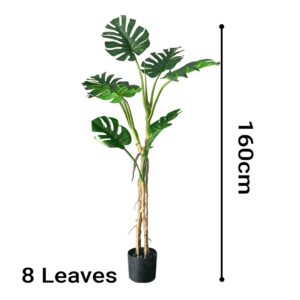 SOGA 160cm Tropical Monstera Palm Artificial Plant Tree, Real Touch Technology, with UV Protection, Home & Living, Home Decor, Artificial Plants, , ,  - AU DEPOT 2