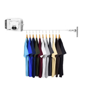 SOGA 160mm Wall-Mounted Clothes Line Dry Rack Retractable Space-Saving Foldable Hanger White, Home & Living, Laundry, Drying Racks, , ,  - AU DEPOT 1