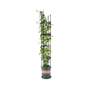 SOGA 163cm 4 Bar Plant Frame Stand Trellis Vegetable Flower Herbs Outdoor Vine Support Garden Rack with Rings Garden Decor PlantTube163 AU DEPOT Garden Decor - AU DEPOT