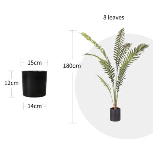 SOGA 180cm Artificial Green Rogue Hares Foot Fern Tree Fake Tropical Indoor Plant Home Office Decor, Home & Living, Home Decor, Artificial Plants, , ,  - AU DEPOT 2