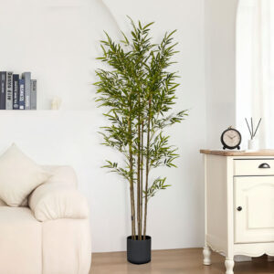 SOGA 180cm Lucky Bamboo Tree Bambusa Vulgaris Artificial Plant w/ 7 Branches Home Accent Decor, Home & Living, Home Decor, Artificial Plants, , ,  - AU DEPOT 2