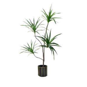 SOGA 180cm Realistic Artificial Dracaena Rubberised Silk Cloth Iron Wire Home Decor APlantFHBS180120 AU DEPOT - AU DEPOT