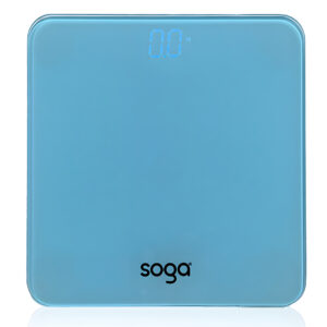 SOGA 180kg Digital Fitness Weight Bathroom Gym Body Glass LCD Electronic Scales Blue bathroom scales BodyWeightScaleBlue AU DEPOT bathroom scales - AU DEPOT