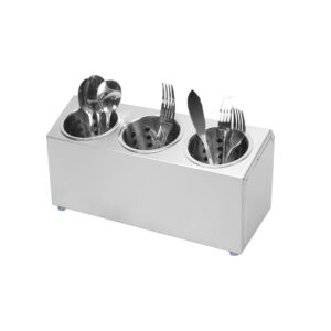 SOGA 1810 Stainless Steel Commercial Conical Utensils Cutlery Holder with 3 Holes Cutlery CutleryHolder4601 AU DEPOT Cutlery - AU DEPOT