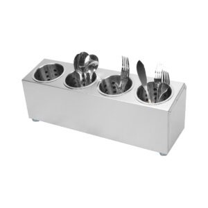 SOGA 1810 Stainless Steel Commercial Conical Utensils Cutlery Holder with 4 Holes Cutlery CutleryHolder4602 AU DEPOT Cutlery - AU DEPOT