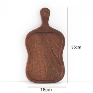 SOGA 18cm Brown Wooden Serving Tray Board Paddle with Handle Home Decor, Kitchenware, Table Top, Servingware, Servingware Platter, ,  - AU DEPOT 2