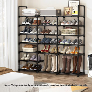 SOGA 19-Shelf Tier Shoe Storage Shelf Space-Saving Caddy Rack Organiser with Handle, Furniture, Storage & Shelving, Shoe Storage, , ,  - AU DEPOT 2