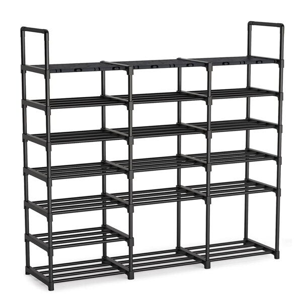 SOGA 19-Shelf Tier Shoe Storage Shelf Space-Saving Caddy Rack Organiser with Handle, Furniture, Storage & Shelving, Shoe Storage, , ,  - AU DEPOT 1