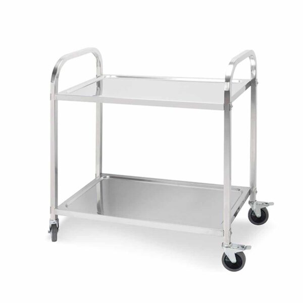 SOGA 2 Tier 95x50x95cm Stainless Steel Kitchen Dining Food Cart Trolley Utility Large, Business & Industrial, Food Service, Food Service Carts, , ,  - AU DEPOT 1